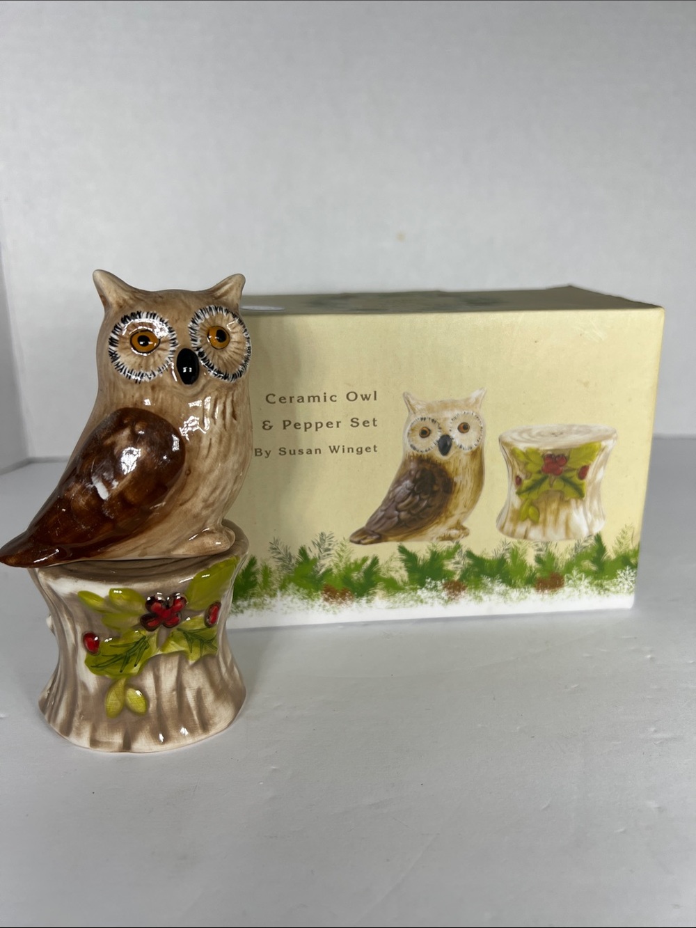 Owl And Trunk Salt And Pepper Set